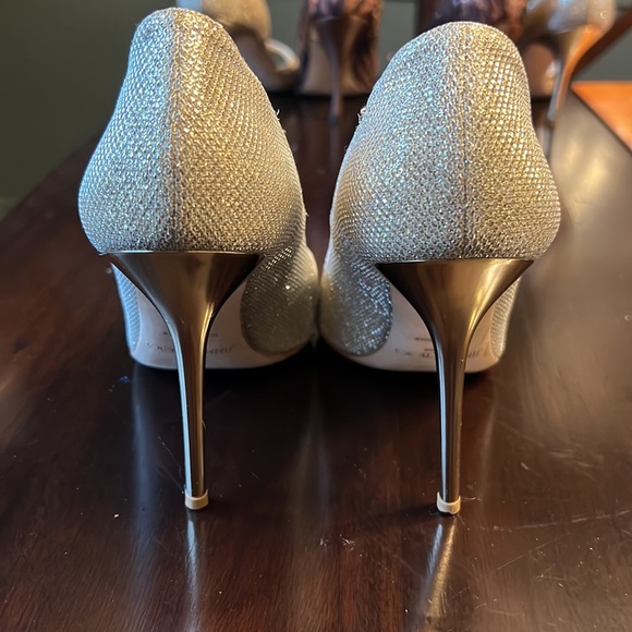 Jimmy Choo Gold Mesh 38 1/2 - Picture 3 of 6
